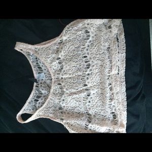 Knit pale pink shirt