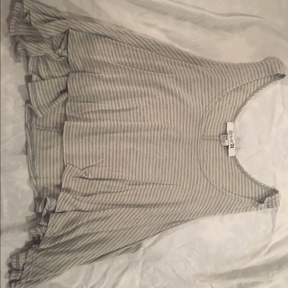 Flowy Striped Crop Top