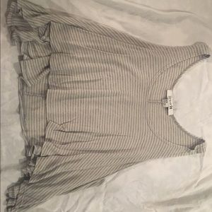 Flowy Striped Crop Top