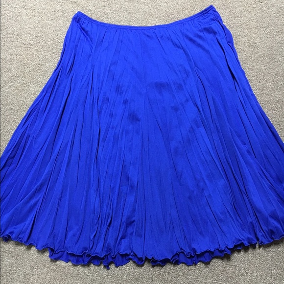 ⛪️ Blue Cato Pleated Skirt