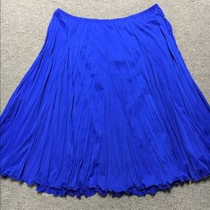 ⛪️ Blue Cato Pleated Skirt