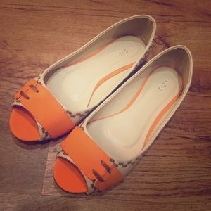MOVE Orange and Tan Flats