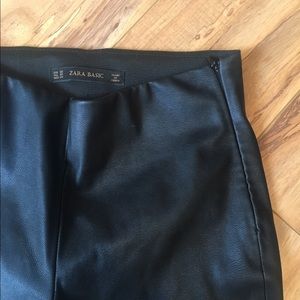 Zara Faux Leather Leggings