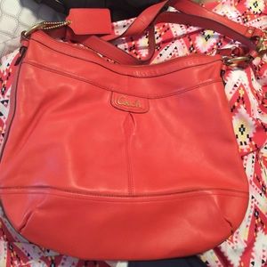 Coral Coach purse