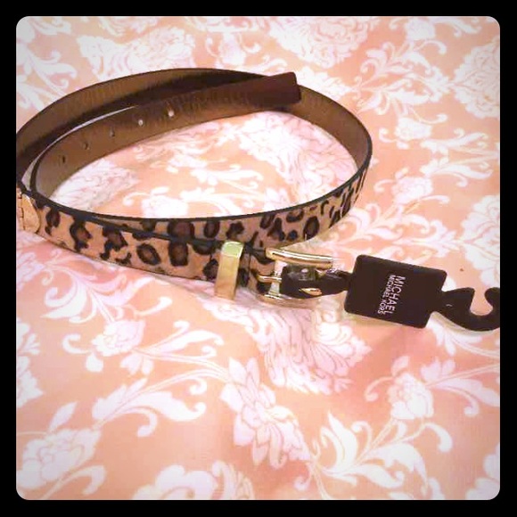 (L) Michael Kors Leopard Belt (MAKE AN OFFER)