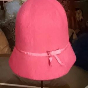 Wool cloche hat