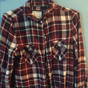 Black red & white flannel