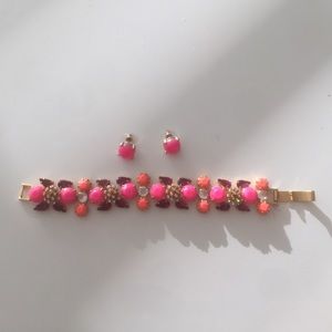 J. Crew Matching Bracelet and Earrings