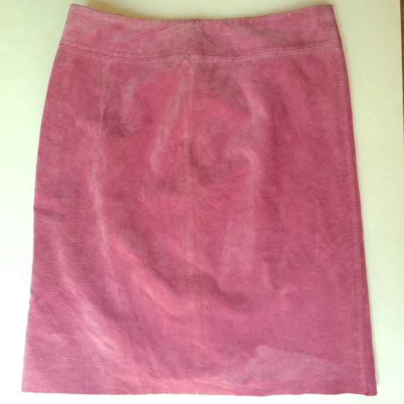 100% pink leather Express skirt