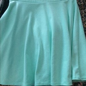 Turquoise skirt