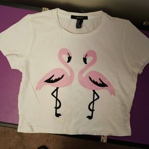 Flamingo crop top
