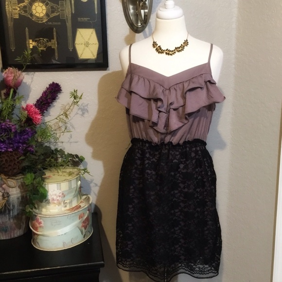 Dresses & Skirts - Xhilaration Size XXL  Black And Purple Dress