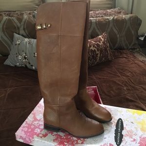 Over the knee leather riding boots