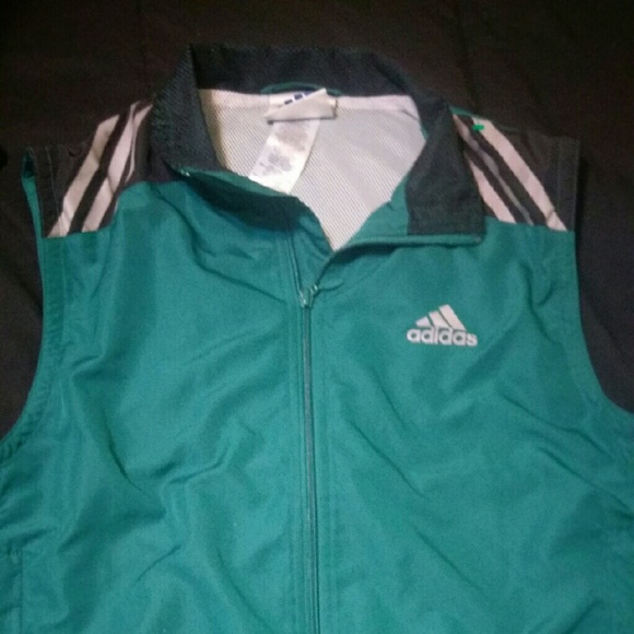 Teal adidas vest