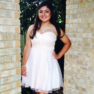 Strapless Light pink dress