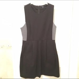 Madewell fit & flare ponte knit dress