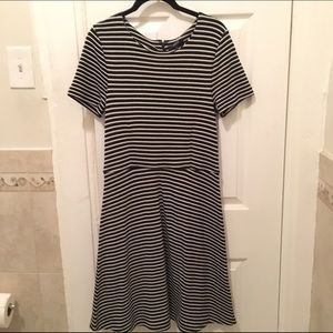Madewell striped knit a-line dress