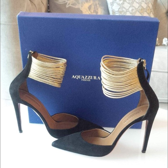 Aquazzura Shoes - Aquazzura Hello Lover cord-trimmed suede pumps.