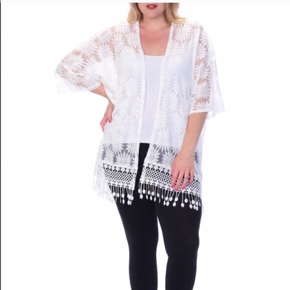 Open Lace Cardigan by Bellino.