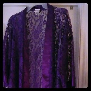Purple Lace robe
