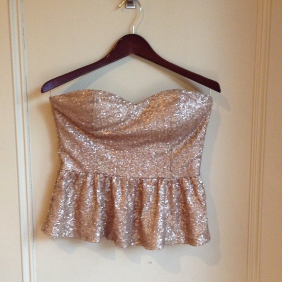 Gold Sequin Top