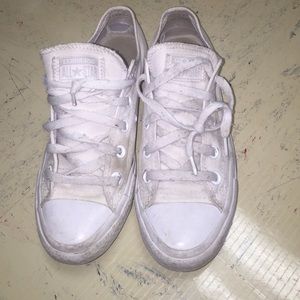 all white converse
