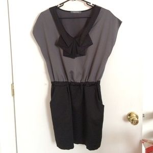 Black & grey mini dress by Peppermint