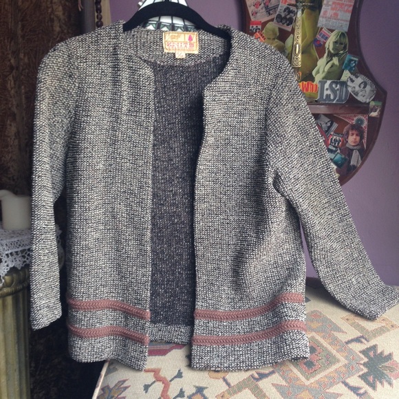 Vintage knit blazer