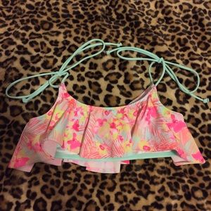 Victoria's Secret Pink tropical swim suit top sz M