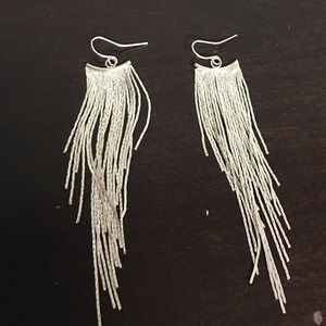 Fringe Silver Earrings