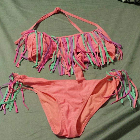 Fringe Bikini Swim Suit