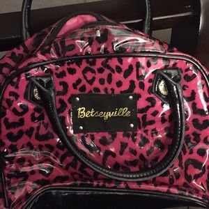 Betsey Johnson Betseyville makeup bag