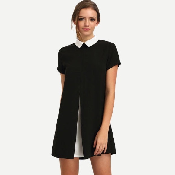 Black & White Collared Dress