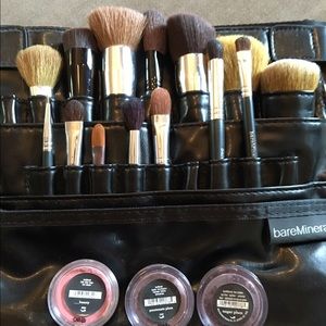 bareMinerals Brush Bundle w/ belt ••12 brushes••