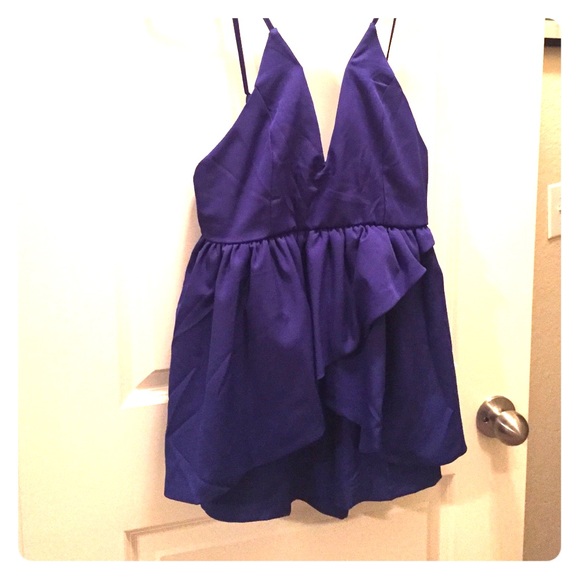 Royal blue romper