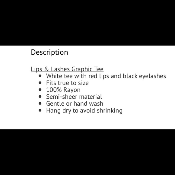 ๐SALE ๐ Lashes & Lip glam T-shirt - Picture 4 of 4