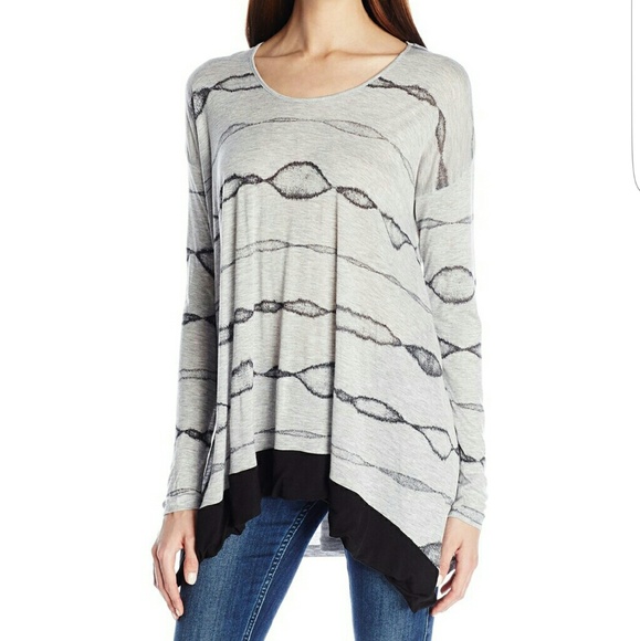 Pretty high lo Kensie tunic sz L new