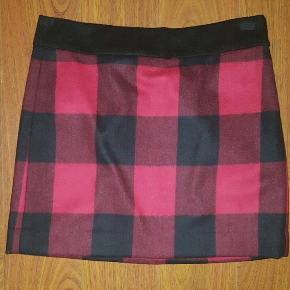 J. Crew Tartan Buffalo Check Mini Skirt