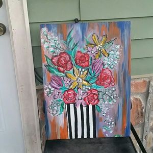 Wild flowers painting