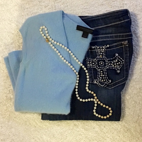 100% Cashmere Cap Sleeve Top