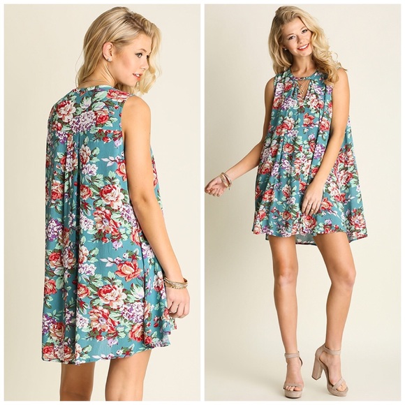 ☀SALE☀️Jade Floral Dress/ Maxi Tunic - Picture 2 of 4