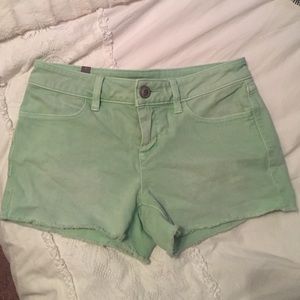 Mint green shorts!