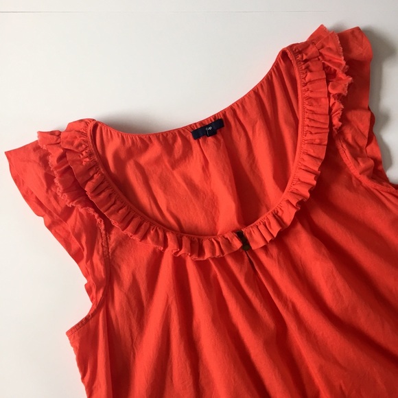GAP Tops - Gap Bright Orange Sleeveless Top