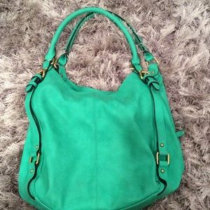 Green handbag