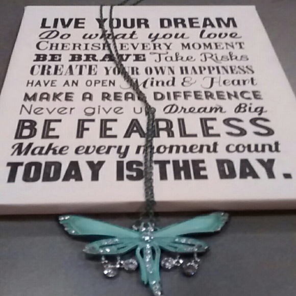 Dragon Fly Necklace, Boho, Hippie - Picture 2 of 2