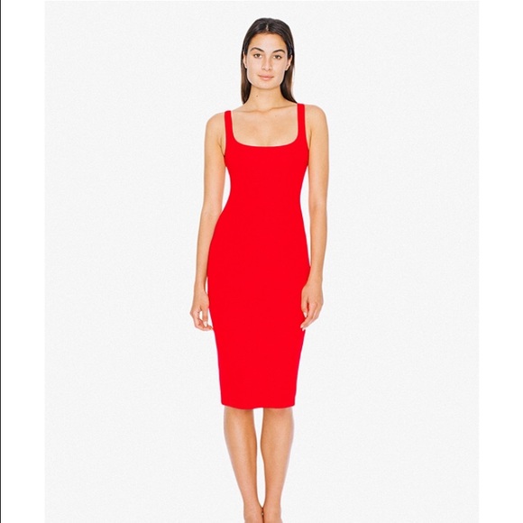 $35 FOR 24 HOURS Pointe Tank Dress in "true red"