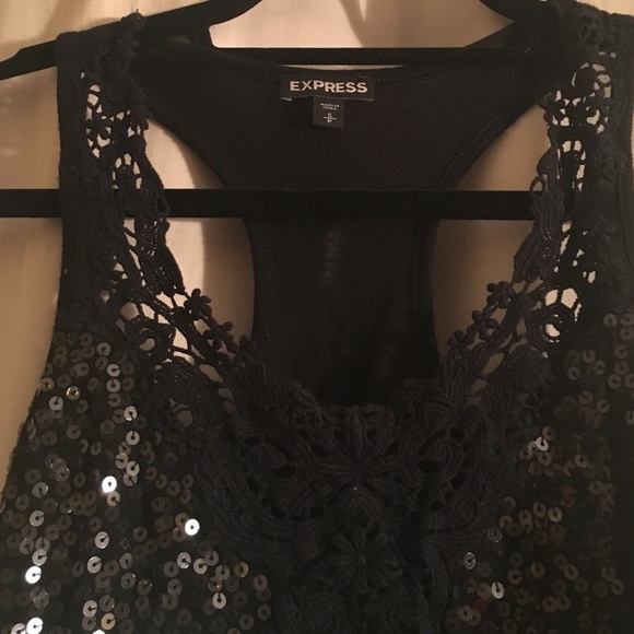 Black sequin top - Picture 3 of 3