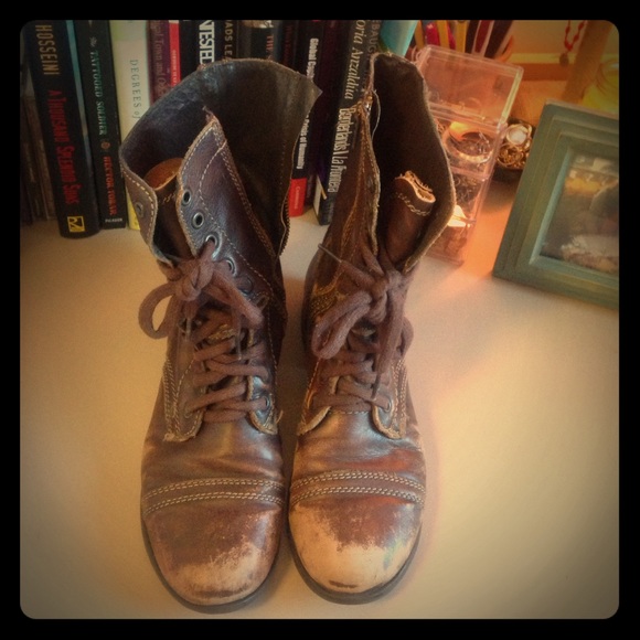Steve Madden Combat Boots - Picture 1 of 3
