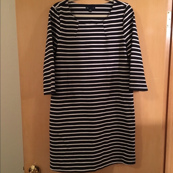 Navy and White stripe dress!