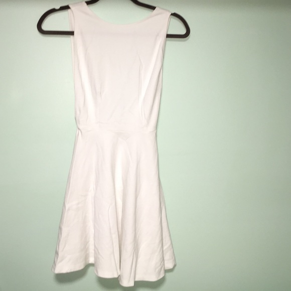 Backless White Dress
